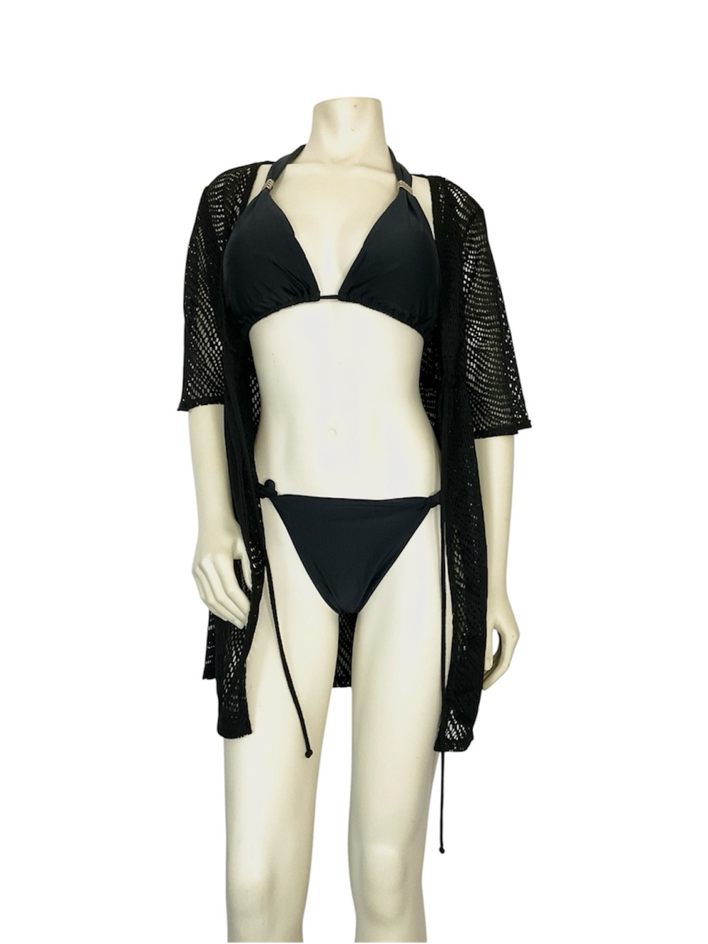 Women’s Black Sheer Cover-Up Size S/M